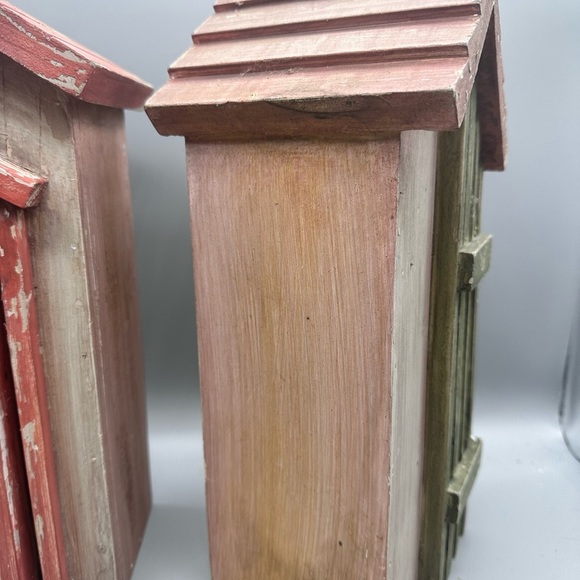 Wooden weathered tealight houses - Picture 7 of 10